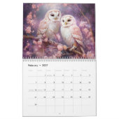 Fantasy Owls in Abstract Style Kalender (Feb 2027)