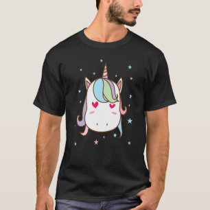Fantasy Paard Eenhoorn met Hart Ogen T-shirt