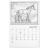 Fantasy Paard Kleurkalender Kalender (Feb 2027)