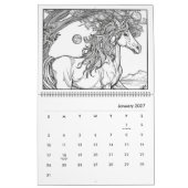 Fantasy Paard Kleurkalender Kalender (Jan 2027)