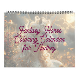 Fantasy Paard Kleurkalender Kalender