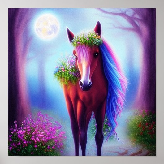 Fantasy paard   poster (Voorkant)
