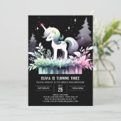 Fantasy Paard Verjaardag Kaart (Staand voorkant)