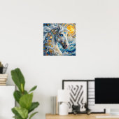 Fantasy paardenposter poster (Thuiskantoor)