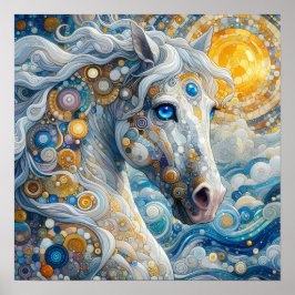 Fantasy paardenposter poster