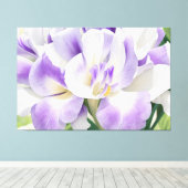 *~* Fantasy Paarse TV2 Uitgerekte Canvas Print (Insitu (Houten vloer))