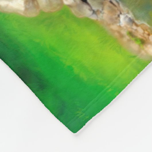 Fantasy paddenstoel fleece deken (Hoek)