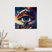 Fantasy paddenstoel poster (Keuken)