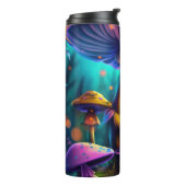 Fantasy Paddenstoelen Bekerglas Thermosbeker (Gedraaid links)