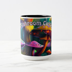 Fantasy Paddenstoelen Koffiekop Tweekleurige Koffiemok
