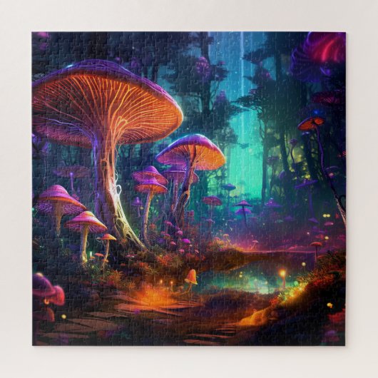 Fantasy Paddenstoelenbos Legpuzzel (Verticaal)