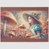 Fantasy Paddenstoelentuin met Alice Decoupage Tissuepapier (Voorkant)