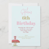 Fantasy Paddestoel Fairy Verjaardag Custom Kaart (Achterkant)