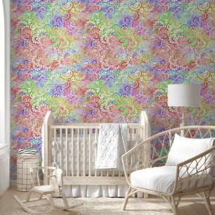 Fantasy Paisley Ornamenten Naadloze Patroon 7 Behang