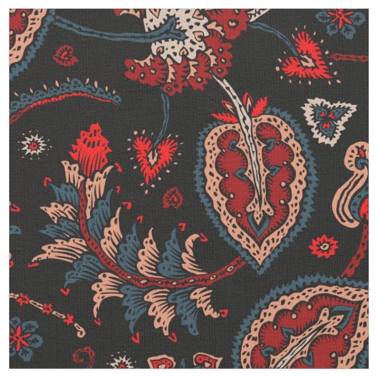 Fantasy paisley stof (Close Up)