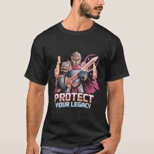 Fantasy Paladin Ridder Bescherm Je Erfenis Hart A T-shirt