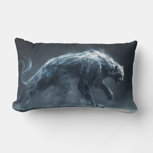 Fantasy panter monster  kussen (Voorkant)