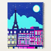Fantasy Parijs Onder een Volle Maan Planner (Achterkant)