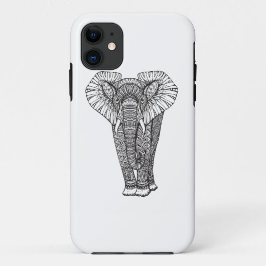 Fantasy Patterned Elephant Doodle Case-Mate iPhone Case (Achterkant)