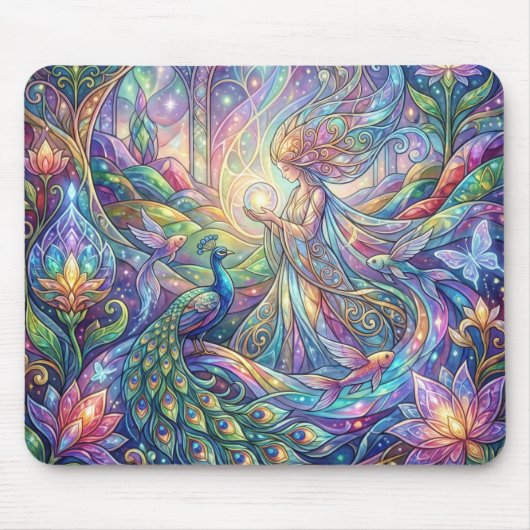 Fantasy Pauw Gel Muismat (Voorkant)