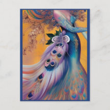 Fantasy Peacock Wedding Dress Fairytale Bride