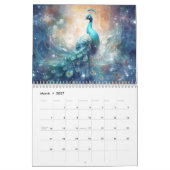 Fantasy Peacocks in Abstract Style Kalender (Mar 2027)
