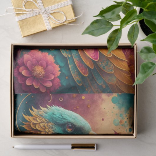 Fantasy Phoenix Decoupage Tissuepapier (Geschenk)