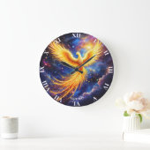 Fantasy Phoenix Sterren Ruimte Grote Klok (Huis)