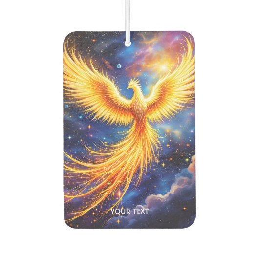 Fantasy Phoenix Sterren Ruimte Luchtverfrisser (Voorkant)