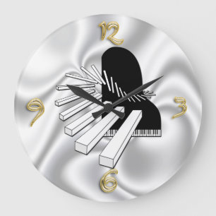 Fantasy Piano Music Lovers Wall Clock Grote Klok