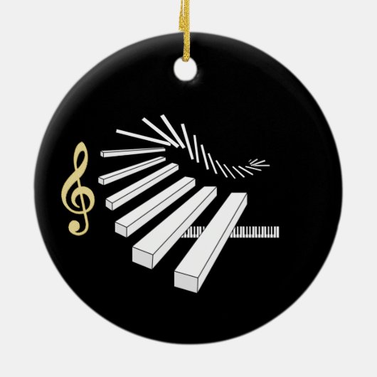 Fantasy Piano Music Ornament (Achterkant)