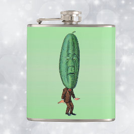 Fantasy Pickle Man Brown Suit Heupfles