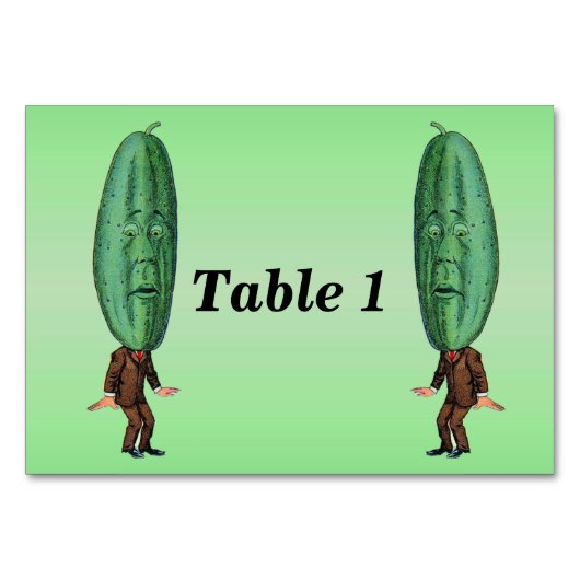 Fantasy Pickle Man Brown Suit Kaart (Achterkant)