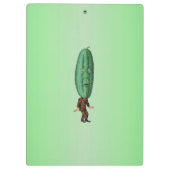 Fantasy Pickle Man Brown Suit Klembord (Achterkant)