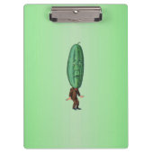 Fantasy Pickle Man Brown Suit Klembord (Voorkant)
