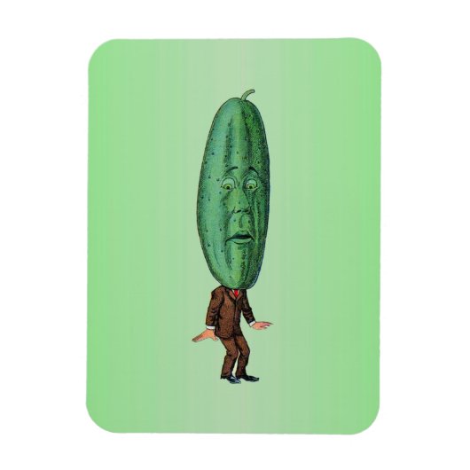 Fantasy Pickle Man Brown Suit Magneet (Verticaal)