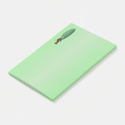 Fantasy Pickle Man Brown Suit Post-it® Notes (Schuin)