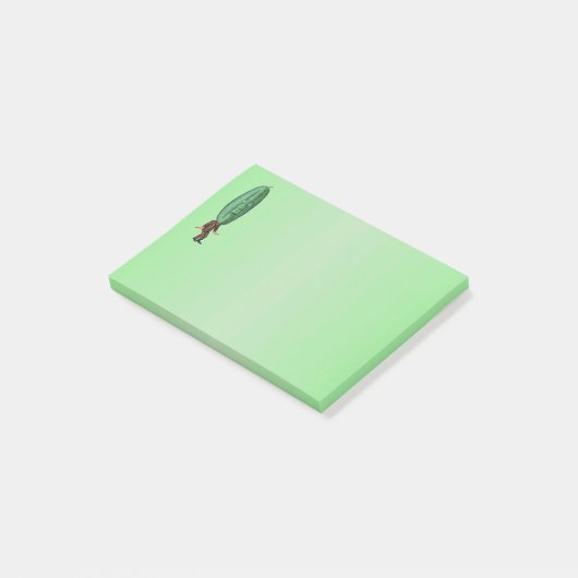 Fantasy Pickle Man Brown Suit Post-it® Notes (Schuin)