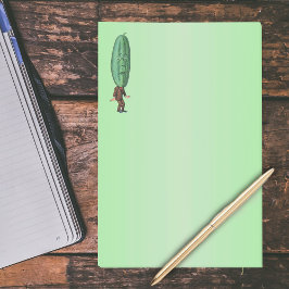 Fantasy Pickle Man Brown Suit Post-it® Notes