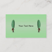 Fantasy Pickle Man Brown Suit Visitekaartje (Achterkant)