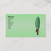 Fantasy Pickle Man Brown Suit Visitekaartje (Voorkant)