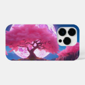 Fantasy Pink Cherry Blossom Tree Roze Moon iPhone Hoesje (Achterkant horizontaal)