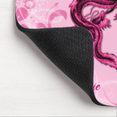 Fantasy Pink Dragon Mouse Pad Muismat (Hoek)