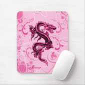 Fantasy Pink Dragon Mouse Pad Muismat (Met muis)