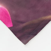 Fantasy Pink Fluffy Kawaii Owl Fleece Deken (Hoek)