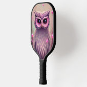 Fantasy Pink Fluffy Kawaii Owl Pickleball Paddle (Links)