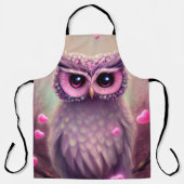 Fantasy Pink Fluffy Kawaii Owl Schort (Voorkant)