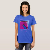 Fantasy Pink Horse Face Persoonlijk T-shirt (Voorkant volledig)