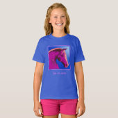 Fantasy Pink Horse Face Persoonlijk T-shirt (Voorkant volledig)