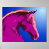 Fantasy Pink Horse Face Poster (Voorkant)